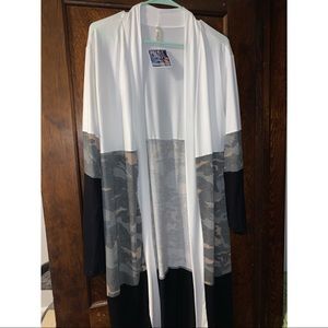 Super cute fall color block cardigan